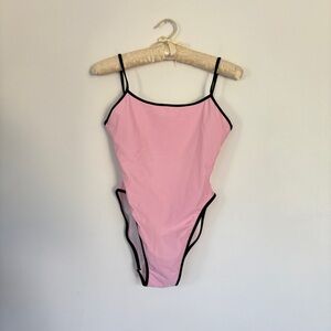 Vintage Pan Dulce 90s High Cut One Piece Swimsuit